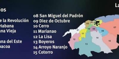 Χάρτης της regla Κούβα